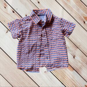 Sovereign Code striped button up shirt